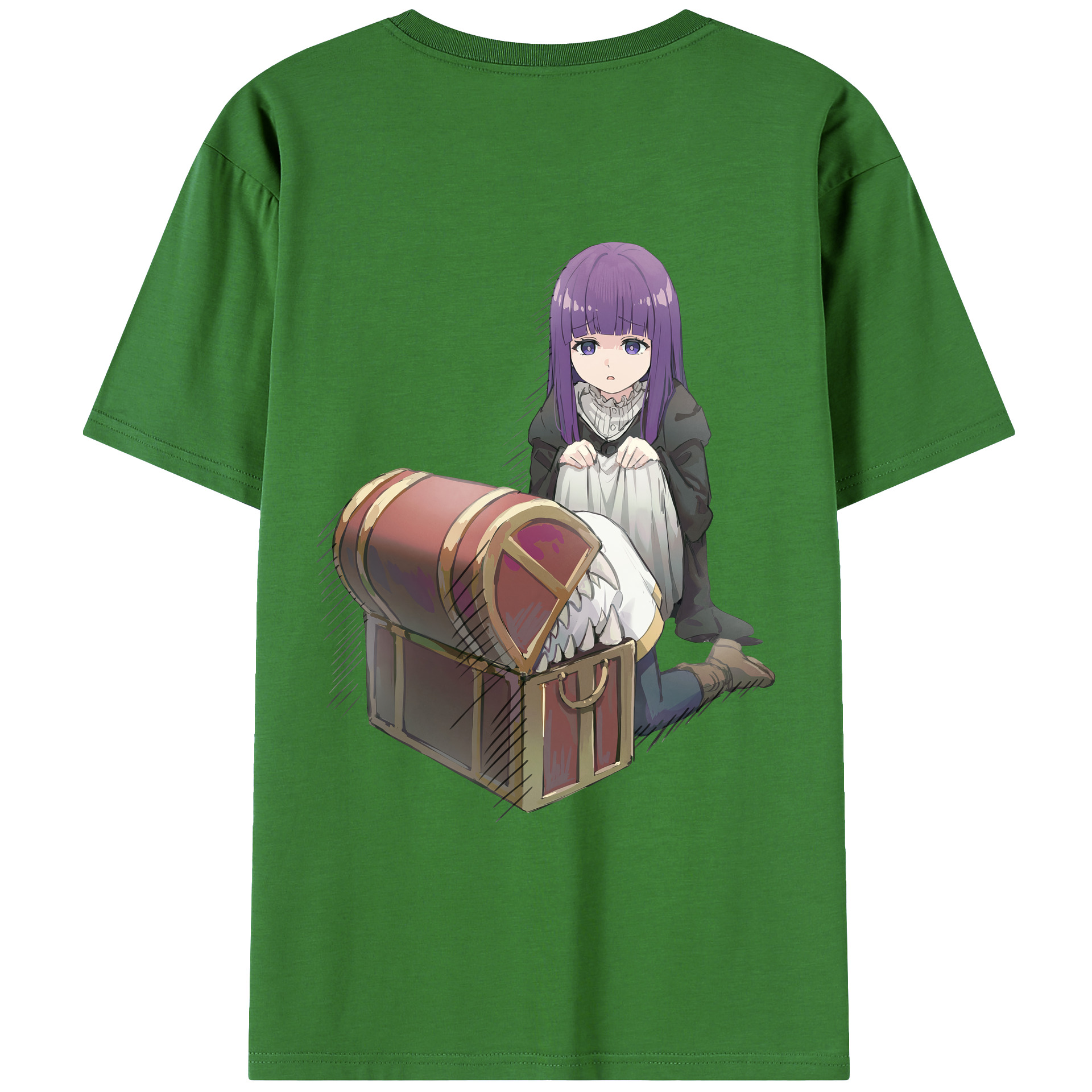 （画像用） 葬送のフリーレン Frieren レディース半袖Tシャツ(バックプリント)